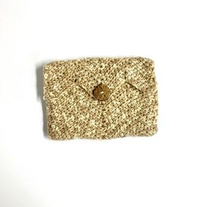 Artisan made knitted clutch